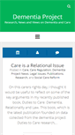 Mobile Screenshot of dementiaproject.net