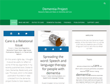 Tablet Screenshot of dementiaproject.net